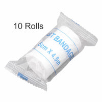 DUAI 10 Rolls Gauze Bandage Medical Grade Sterile First Aid Wound Dressing Stretched Personal Health Care Braces Supports